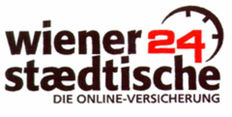 wiener 24 stædtische DIE ONLINE-VERSICHERUNG Logo (EUIPO, 12.11.2001)