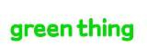 green thing Logo (EUIPO, 20.08.2007)