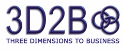 3D2B THREE DIMENSIONS TO BUSINESS Logo (EUIPO, 17.10.2007)