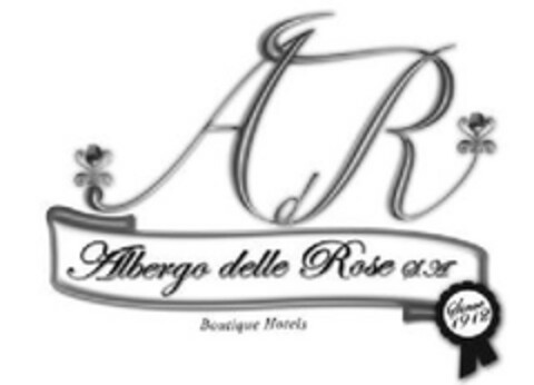 AR Albergo delle Rose S.A. Boutique Hotels 1912 Logo (EUIPO, 05/09/2008)