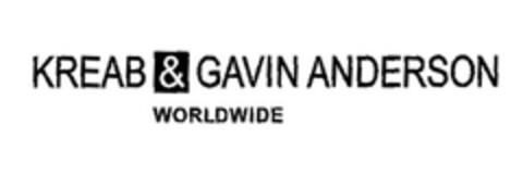 KREAB & GAVIN ANDERSON WORLDWIDE Logo (EUIPO, 14.02.2009)