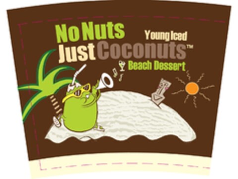 No Nuts Young Iced Just Coconuts Beach dessert Logo (EUIPO, 29.10.2009)