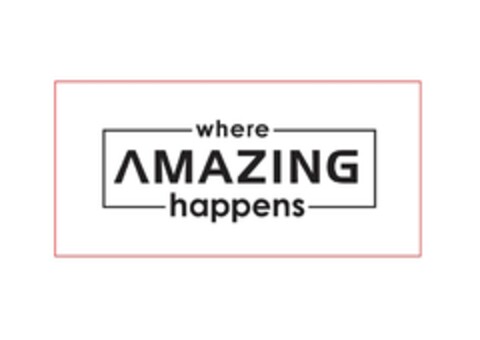 WHERE AMAZING HAPPENS Logo (EUIPO, 08/05/2015)