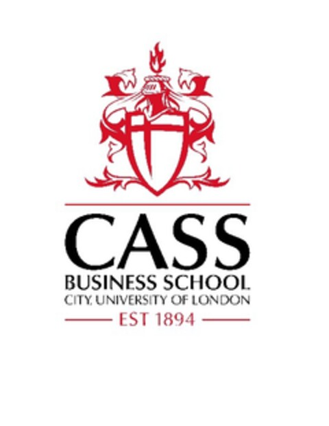 CASS BUSINESS SCHOOL CITY, UNIVERSITY OF LONDON EST 1894 Logo (EUIPO, 12.07.2016)