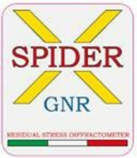 SPIDER X GNR RESIDUAL STRESS DIFFRACTOMETER Logo (EUIPO, 28.07.2017)