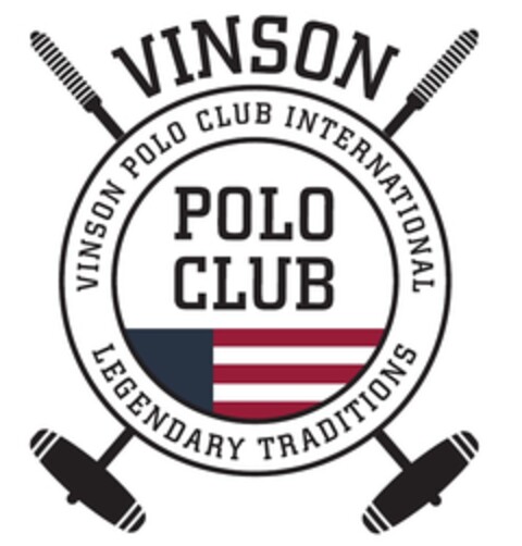 VINSON POLO CLUB VINSON POLO CLUB INTERNATIONAL LEGENDARY TRADITIONS Logo (EUIPO, 16.08.2017)