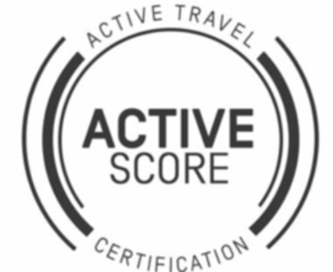 ACTIVE TRAVEL ACTIVE SCORE CERTIFICATION Logo (EUIPO, 15.07.2021)