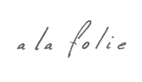 A LA FOLIE Logo (EUIPO, 30.12.2021)