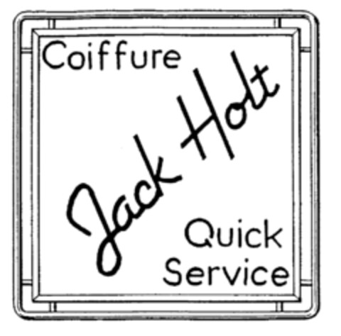 Coiffure Jack Holt Quick Service Logo (EUIPO, 01.04.1996)
