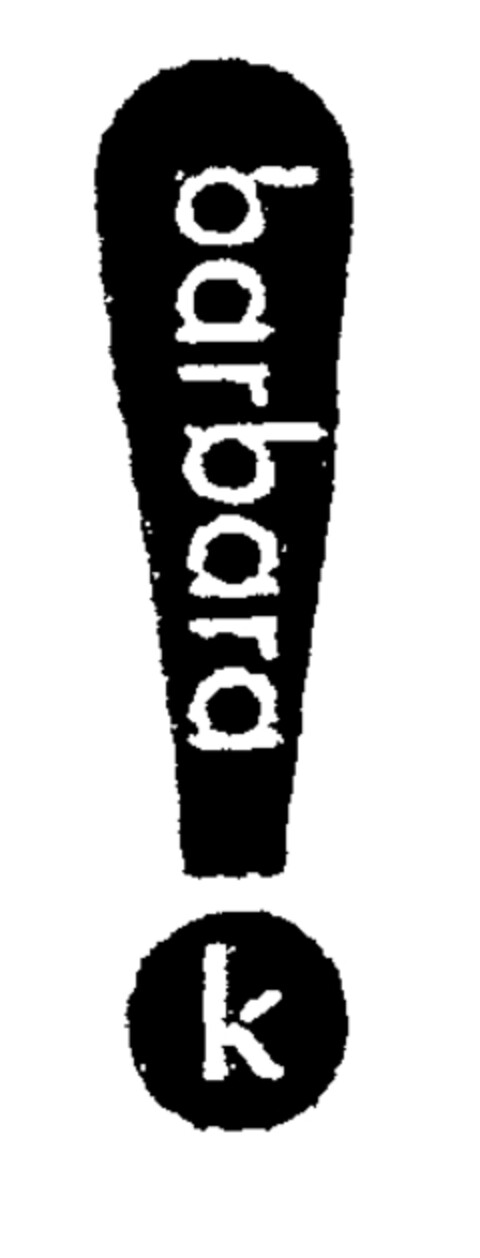 barbara k Logo (EUIPO, 24.10.2002)