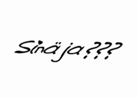 Sinäja??? Logo (EUIPO, 04/29/2003)