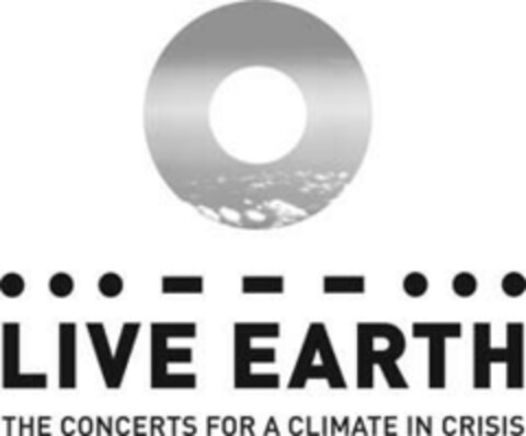 LIVE EARTH THE CONCERTS FOR A CLIMATE IN CRISIS Logo (EUIPO, 05/21/2007)