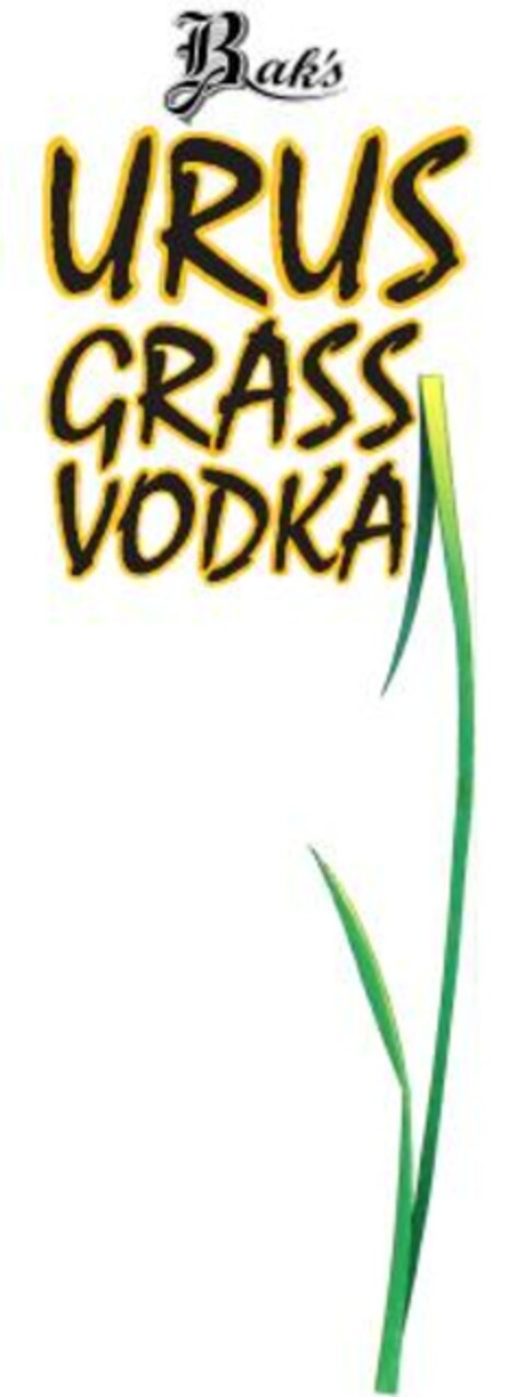 Bak's URUS GRASS VODKA Logo (EUIPO, 14.10.2007)