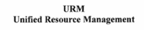 URM Unified Resource Management Logo (EUIPO, 29.01.2009)