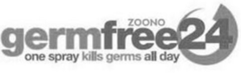 ZOONO germfree24 one spray kills germs all day Logo (EUIPO, 17.06.2009)