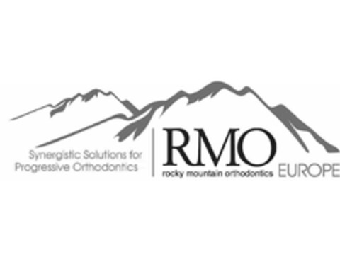 RMO ROCKY MOUNTAIN ORTHODONTICS EUROPE SYNERGISTIC SOLUTIONS FOR PROGRESSIVE ORTHODONTICS Logo (EUIPO, 29.03.2011)