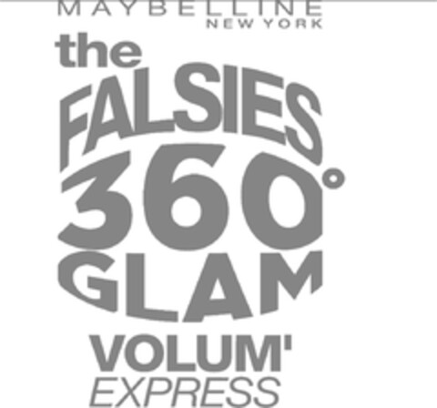 MAYBELLINE NEW YORK THE FALSIES 360° GLAM VOLUM'EXPRESS Logo (EUIPO, 09.03.2012)