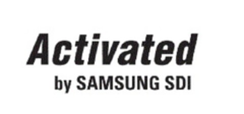 Activated by SAMSUNG SDI Logo (EUIPO, 03/18/2013)