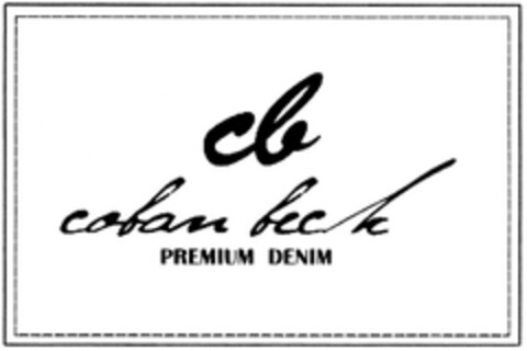 cb
coban beck
PREMIUM DENIM Logo (EUIPO, 10.08.2013)