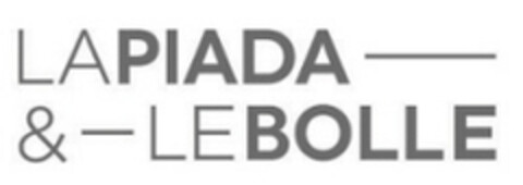 LA PIADA & LE BOLLE Logo (EUIPO, 16.02.2015)