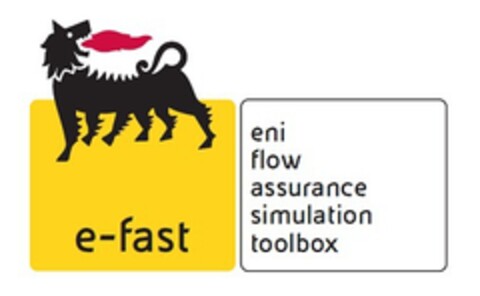 e-fast eni flow assurance simulation toolbox Logo (EUIPO, 23.11.2015)