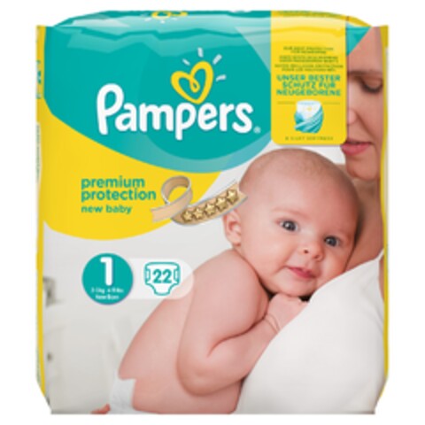 Pampers premium protection new baby Logo (EUIPO, 08.05.2016)