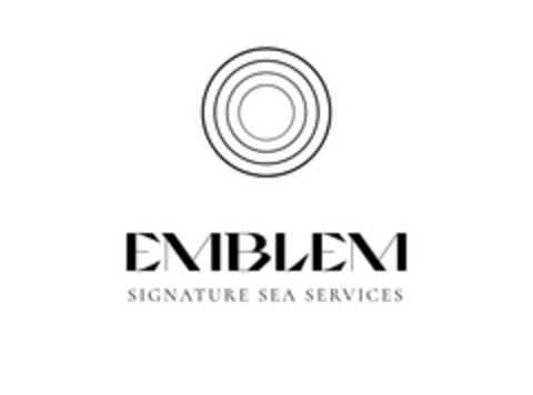 EMBLEM SIGNATURE SEA SERVICES Logo (EUIPO, 10/14/2019)