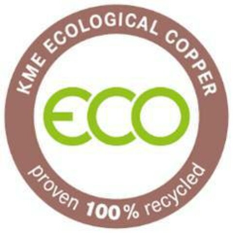 KME ECOLOGICAL COPPER ECO proven 100% recycled Logo (EUIPO, 02/19/2020)