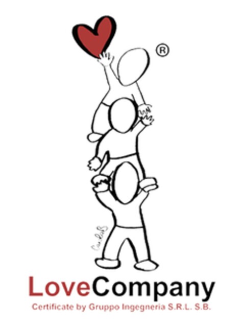LoveCompany Certificate by Gruppo Ingegneria S.R.L. S.B. Carolaß Logo (EUIPO, 03/09/2022)