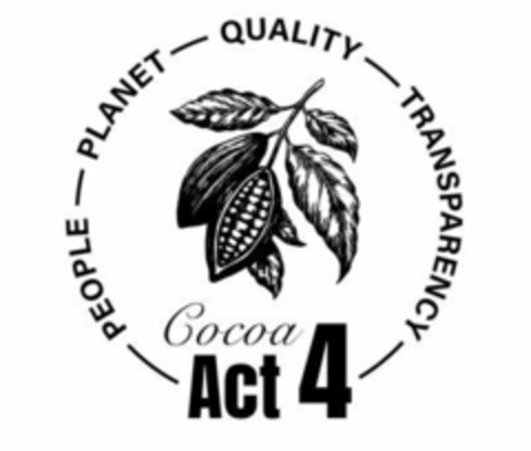 COCOA ACT 4 PEOPLE PLANET QUALITY TRANSPARENCY Logo (EUIPO, 23.08.2022)