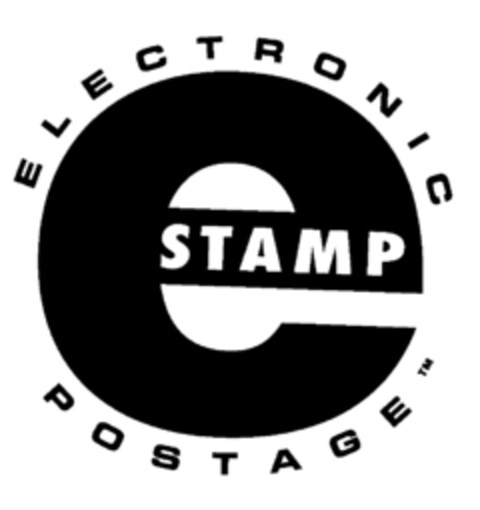 eSTAMP ELECTRONIC POSTAGE Logo (EUIPO, 25.06.1996)