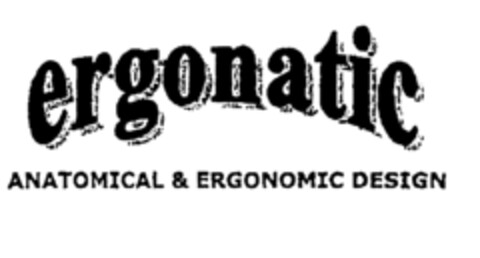 ergonatic ANATOMICAL & ERGONOMIC DESIGN Logo (EUIPO, 08/11/1998)