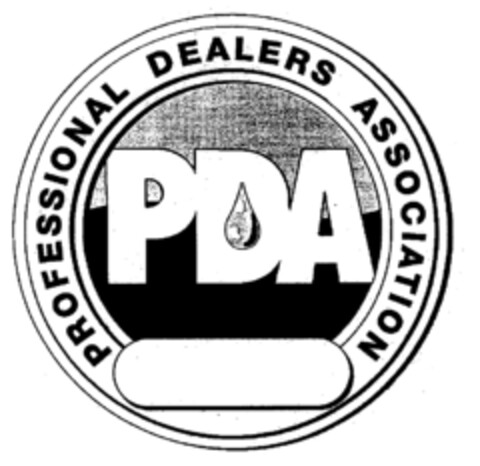 PDA PROFESSIONAL DEALERS ASSOCIATION Logo (EUIPO, 06.04.1999)