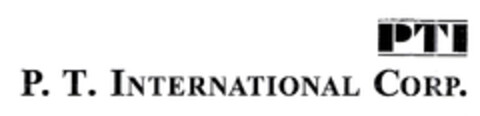 P.T. INTERNATIONAL CORP. PTI Logo (EUIPO, 17.03.2003)