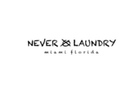 NEVER LAUNDRY miami florida Logo (EUIPO, 07/13/2015)