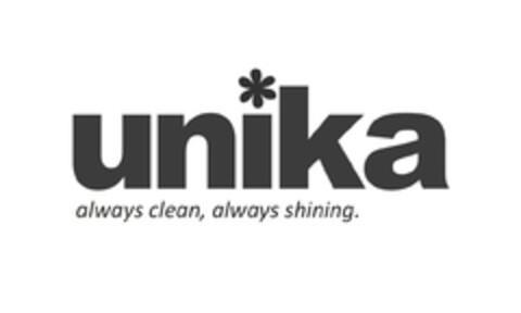 unika always clean, always shining Logo (EUIPO, 10.11.2015)
