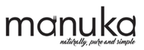 MANUKA NATURALLY, PURE AND SIMPLE Logo (EUIPO, 01/11/2017)