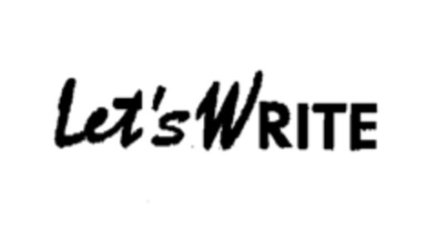 Let's WRITE Logo (EUIPO, 04/25/2002)