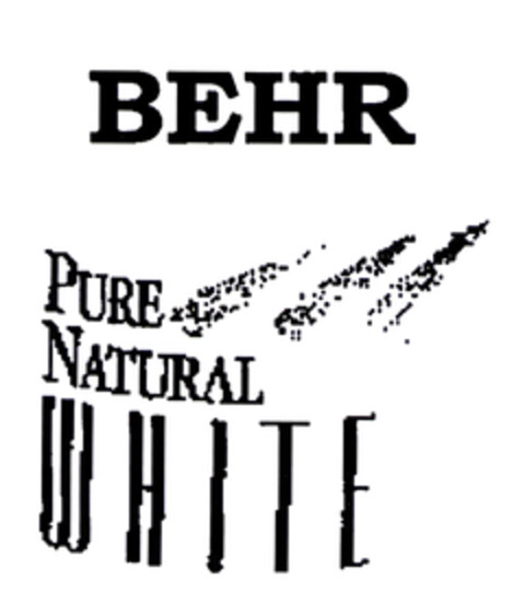 BEHR PURE NATURAL WHITE Logo (EUIPO, 25.05.2004)