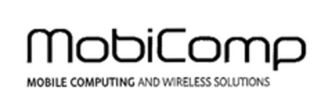 MobiComp MOBILE COMPUTING AND WIRELESS SOLUTIONS Logo (EUIPO, 01/31/2005)