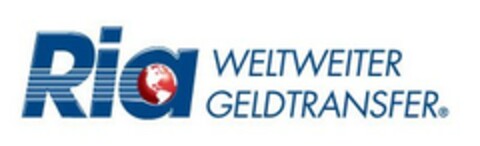Ria WELTWEITER GELDTRANSFER Logo (EUIPO, 08.09.2008)
