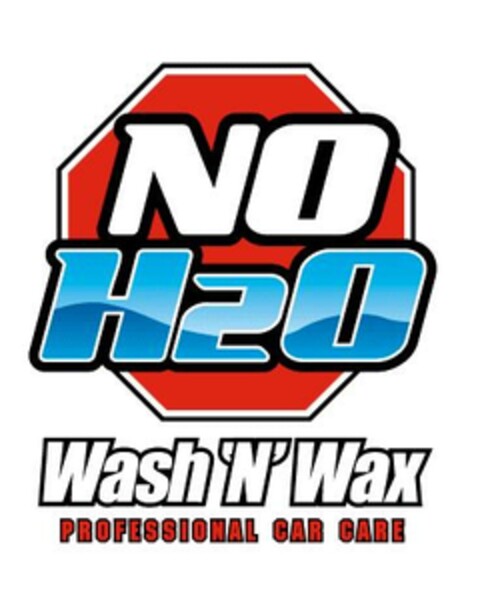 NO H2O Wash 'N' Wax PROFESSIONAL CAR CARE Logo (EUIPO, 06.11.2008)