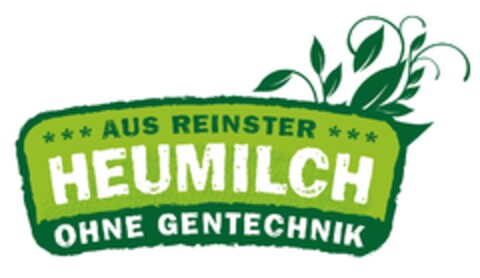 aus reinster Heumilch ohne Gentechnik Logo (EUIPO, 13.04.2010)