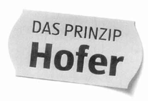 DAS PRINZIP Hofer Logo (EUIPO, 06.09.2010)