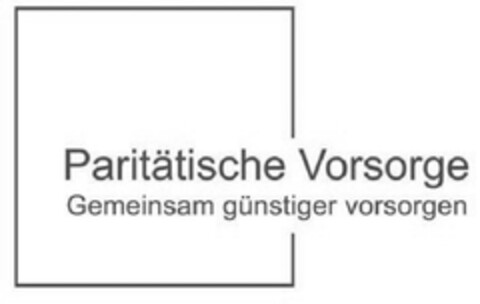 Paritätische Vorsorge Gemeinsam günstiger vorsorgen Logo (EUIPO, 09.07.2012)