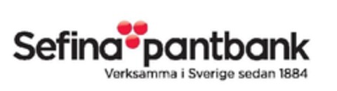 Sefina Pantbank verksamma i Sverige sedan 1884 Logo (EUIPO, 10.05.2013)