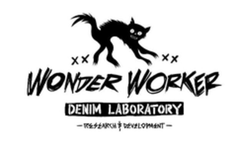 WONDER WORKER DENIM LABORATORY RESEARCH & DEVELOPMENT Logo (EUIPO, 01/27/2014)