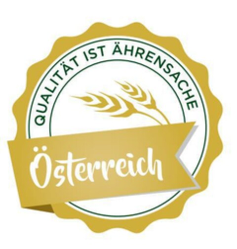 QUALITÄT IST ÄHRENSACHE Österreich Logo (EUIPO, 26.03.2018)