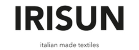 IRISUN ITALIAN MADE TEXTILES Logo (EUIPO, 01/25/2022)