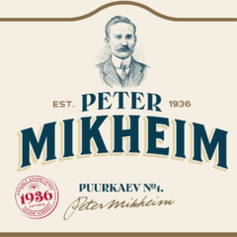 PETER MIKHEIM EST. 1936 PUURKAEV No 1. Logo (EUIPO, 07.04.2022)